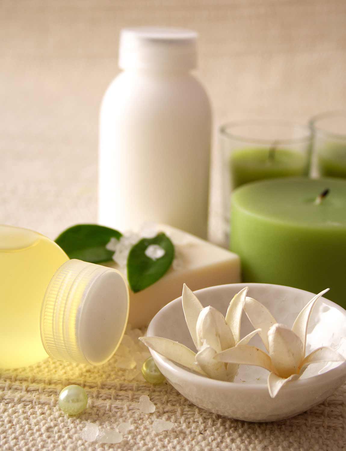 Candle and Essential Oil